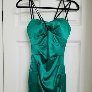 💕Green Silky Mini Dress💕